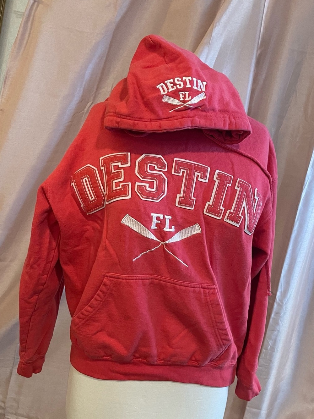 Destin, Florida  Coral Hoodie with Branded Label